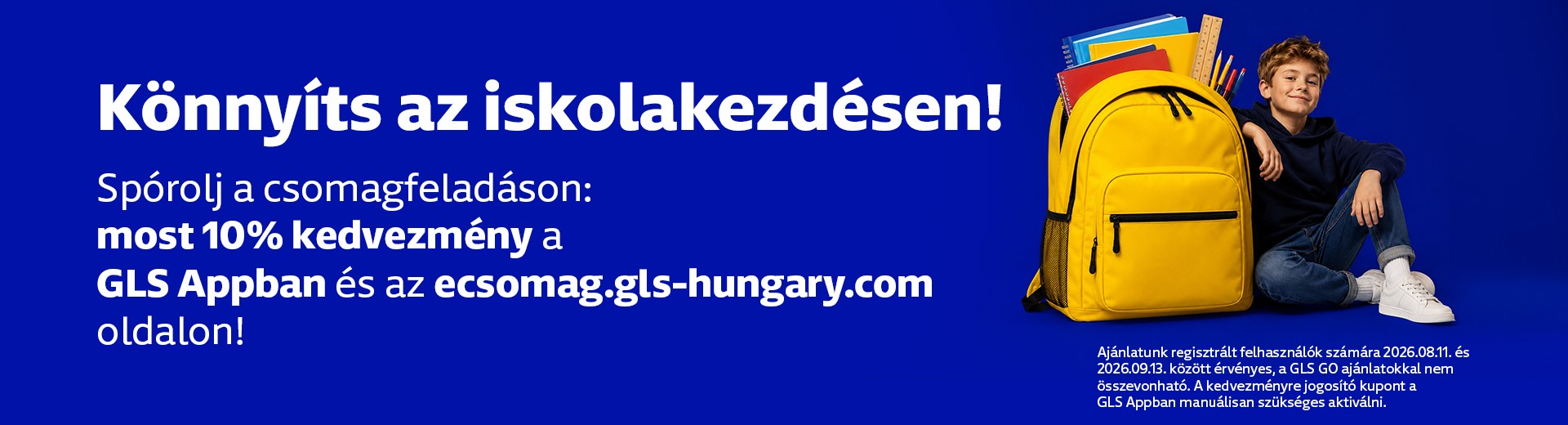 Küldj csomagot a GLS-sel!