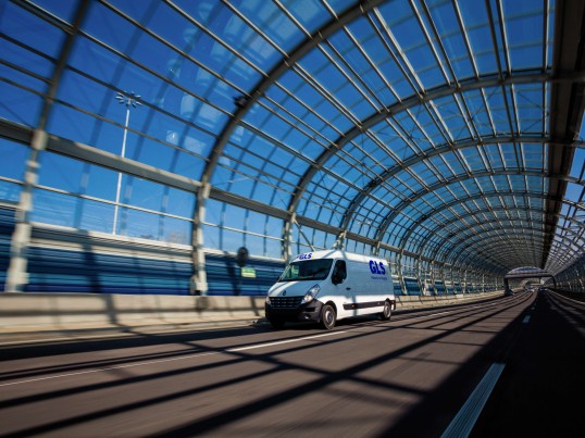 GLS van on bridge